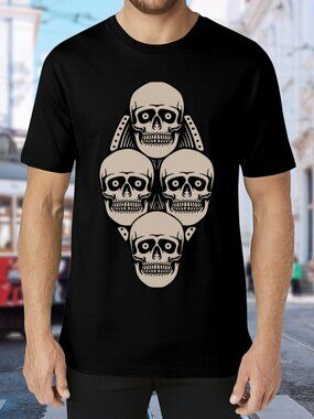 Black Skull Graphic Tee